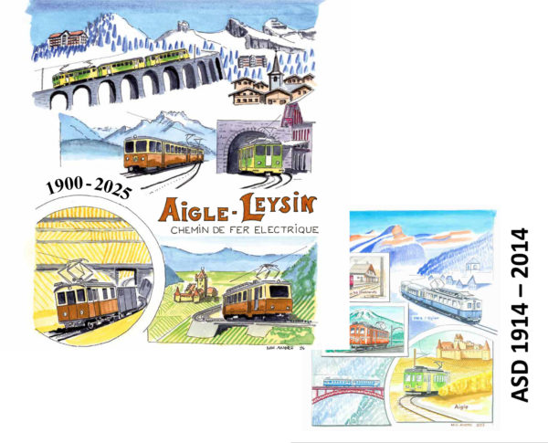 Aigle Leysin 1900 2025 + ASD 1914 - 2014